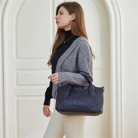 Genuine Leather Handbags Tote Bag Bag Top Handle Satchel Designer Ladies Purse